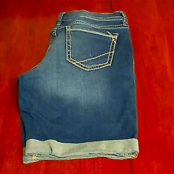 a.n.a cuffed denim shorts  - Picture 1 of 8